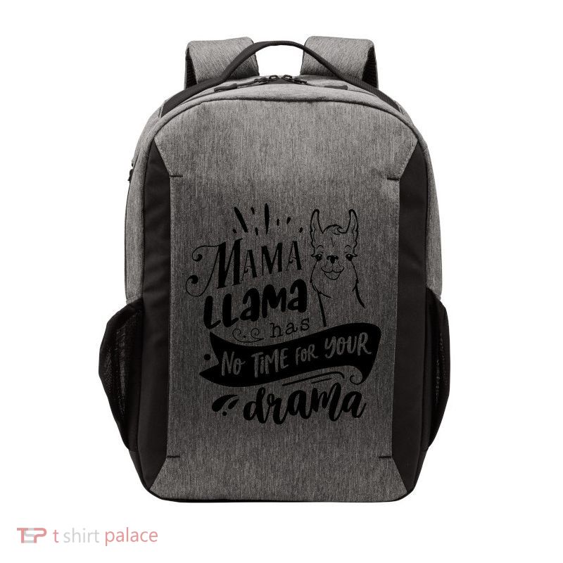Mama Llama Has No Time Your Drama Vector Backpack
