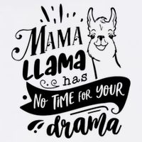 Mama Llama Has No Time Your Drama Cooling Performance Crew T-Shirt