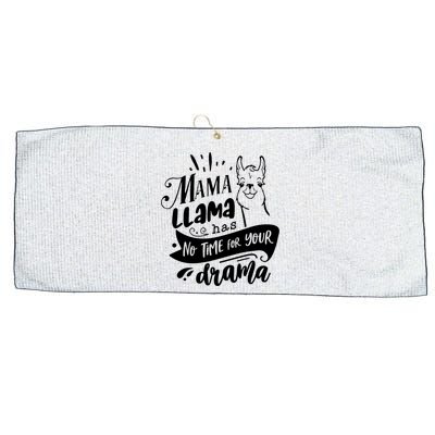Mama Llama Has No Time Your Drama Large Microfiber Waffle Golf Towel