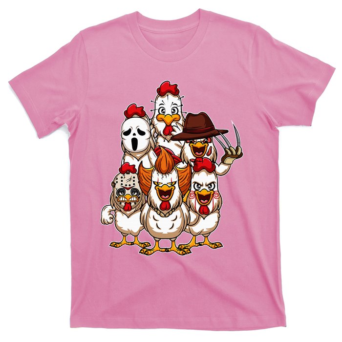 My Little Horror Crew Halloween Chicken Horror Movie T-Shirt