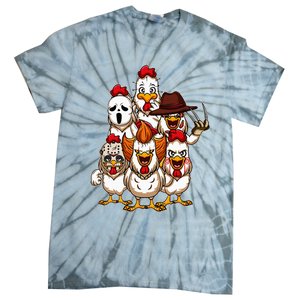 My Little Horror Crew Halloween Chicken Horror Movie Tie-Dye T-Shirt