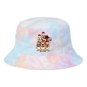 My Little Horror Crew Halloween Chicken Horror Movie Tie Dye Newport Bucket Hat