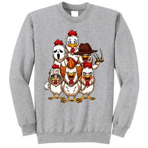 My Little Horror Crew Halloween Chicken Horror Movie Sweatshirt