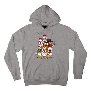 My Little Horror Crew Halloween Chicken Horror Movie Tall Hoodie