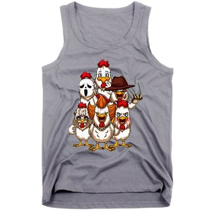 My Little Horror Crew Halloween Chicken Horror Movie Tank Top