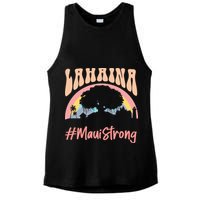 Maui Lahaina Hawaii Banyan Tree Strong Ladies PosiCharge Tri-Blend Wicking Tank