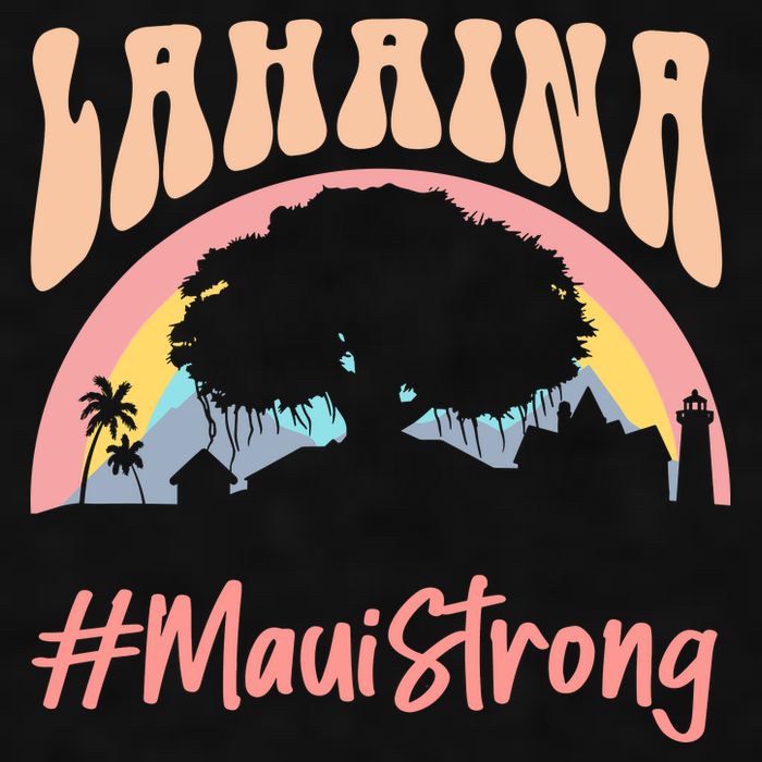 Maui Lahaina Hawaii Banyan Tree Strong Ladies PosiCharge Tri-Blend Wicking Tank