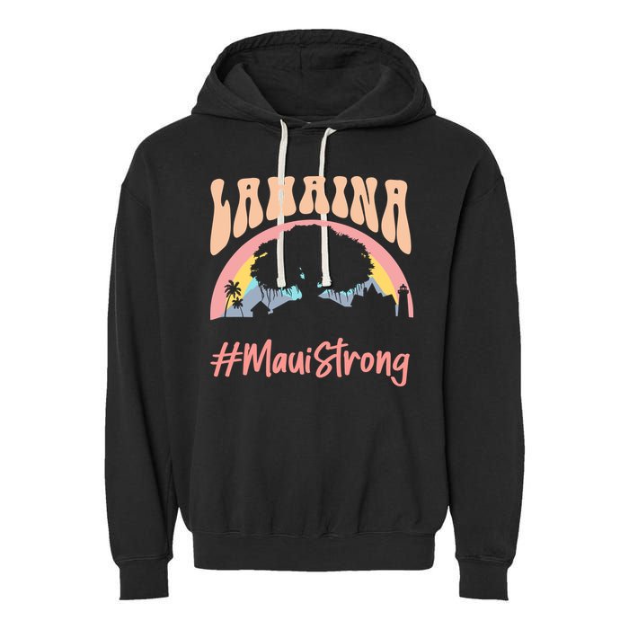 Maui Lahaina Hawaii Banyan Tree Strong Garment-Dyed Fleece Hoodie
