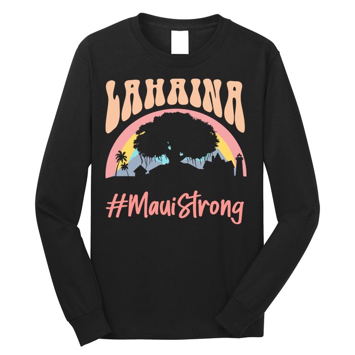 Maui Lahaina Hawaii Banyan Tree Strong Long Sleeve Shirt