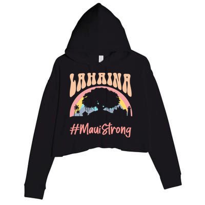 Maui Lahaina Hawaii Banyan Tree Strong Crop Fleece Hoodie