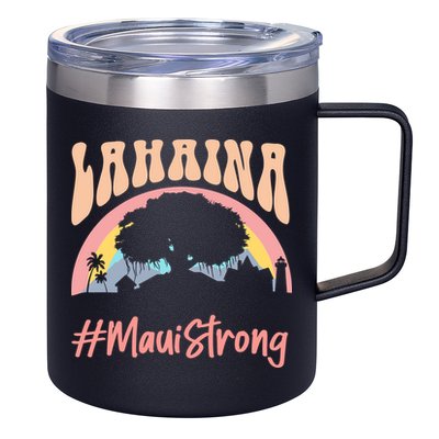 Maui Lahaina Hawaii Banyan Tree Strong 12oz Stainless Steel Coffee Mug