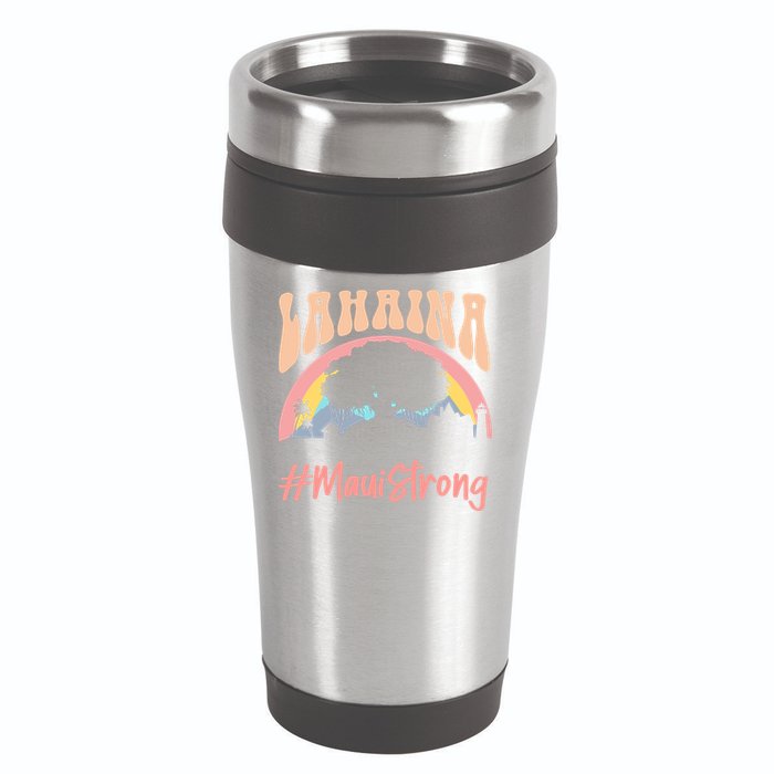 Maui Lahaina Hawaii Banyan Tree Strong 16oz Travel Tumbler