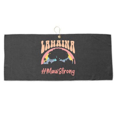 Maui Lahaina Hawaii Banyan Tree Strong Large Microfiber Waffle Golf Towel
