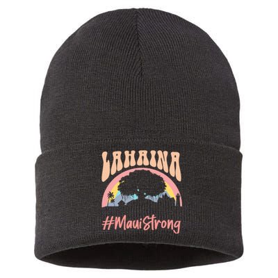 Maui Lahaina Hawaii Banyan Tree Strong Sustainable Knit Beanie