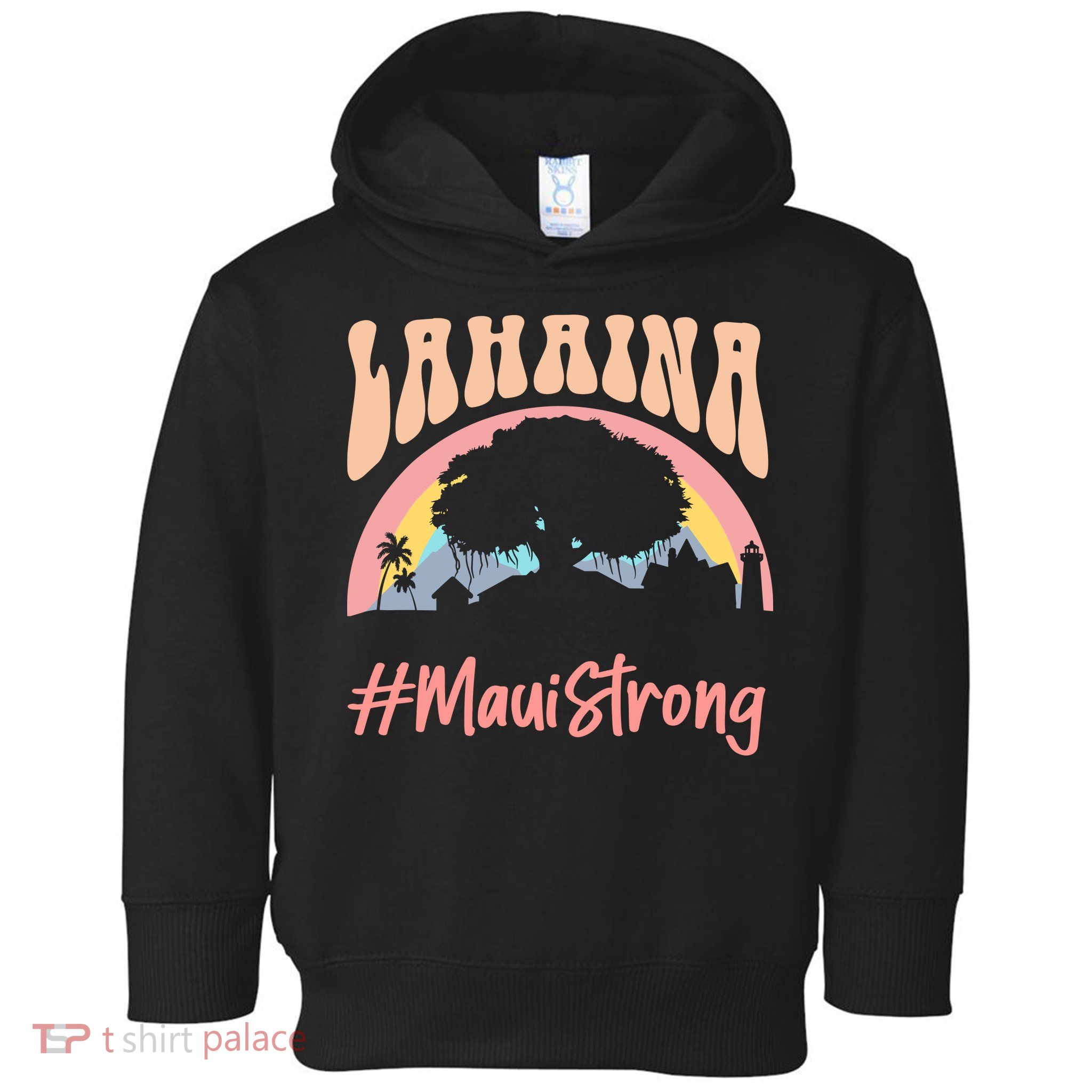 Maui Lahaina Hawaii Banyan Tree Strong Toddler Hoodie