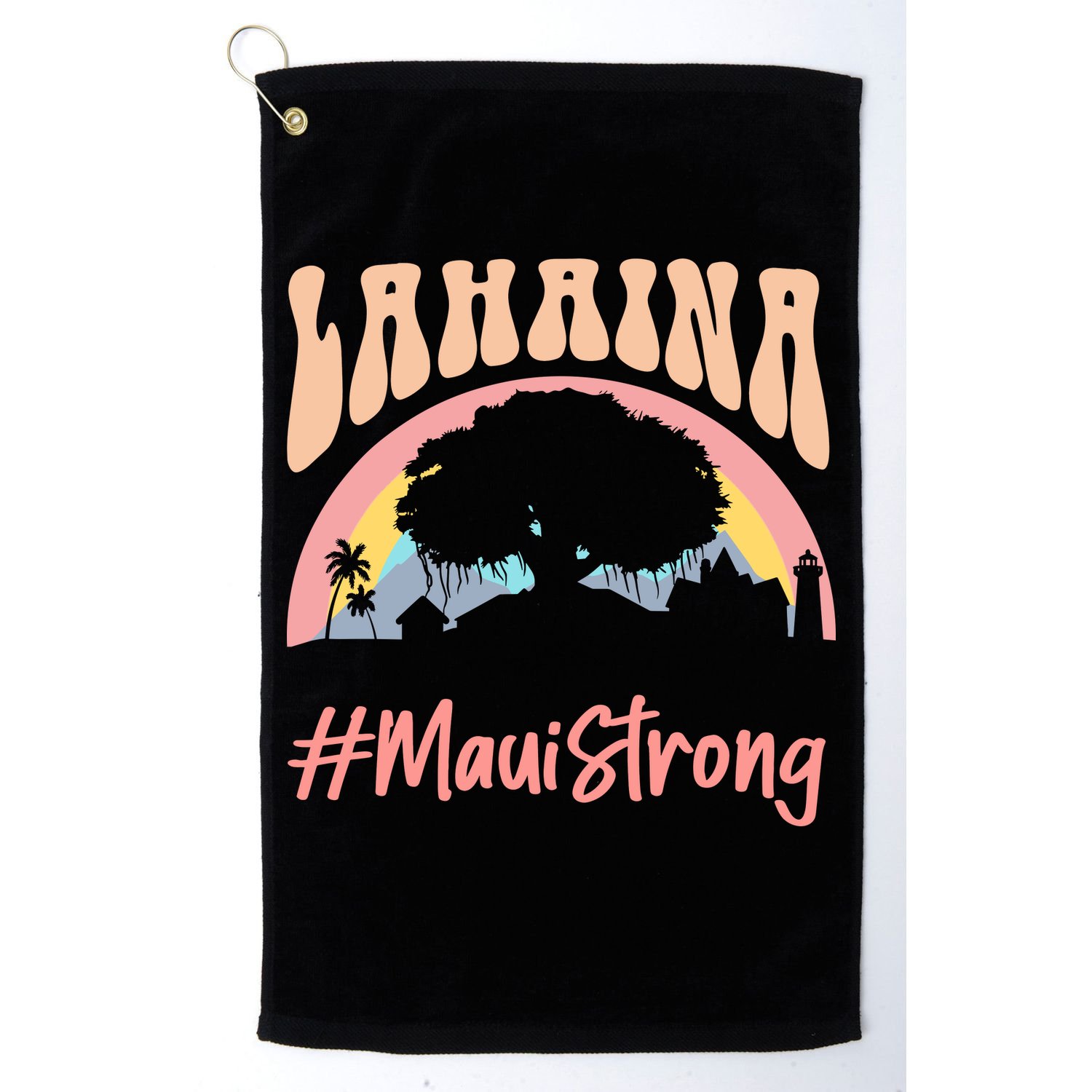 Maui Lahaina Hawaii Banyan Tree Strong Golf Towel