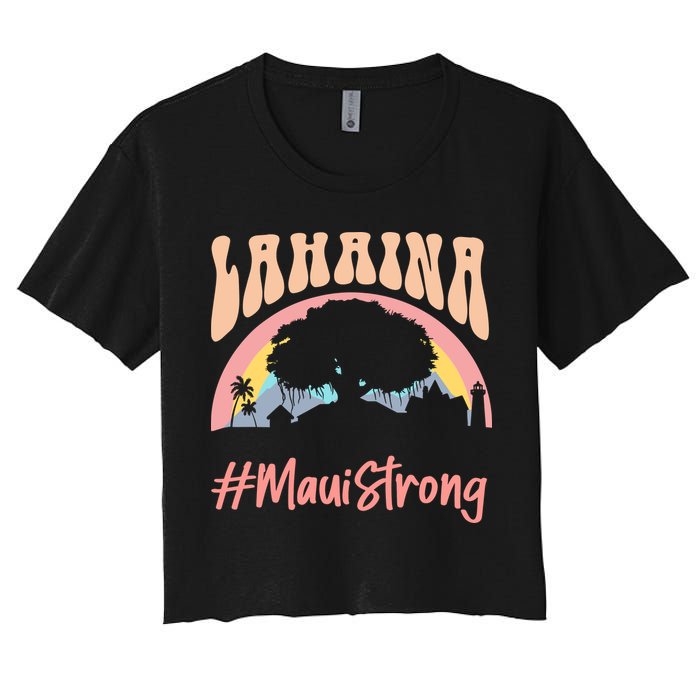 Maui Lahaina Hawaii Banyan Tree Strong Crop Top