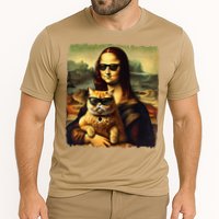 Mona Lisa Holding Cat Wearing Sunglass Kitty For Cats Lover Cooling Performance Crew T-Shirt