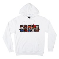 My Little Horror Crew Halloween Horror Movies Racoon Hoodie