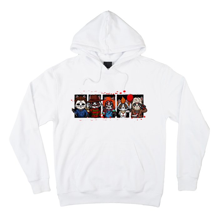 My Little Horror Crew Halloween Horror Movies Racoon Hoodie