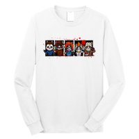 My Little Horror Crew Halloween Horror Movies Racoon Long Sleeve Shirt