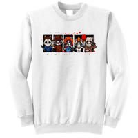 My Little Horror Crew Halloween Horror Movies Racoon Sweatshirt