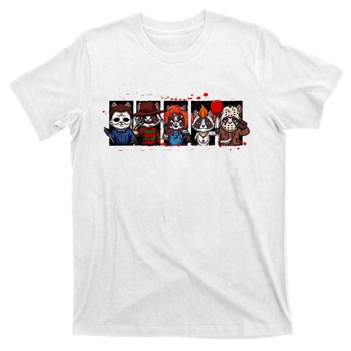 My Little Horror Crew Halloween Horror Movies Racoon T-Shirt