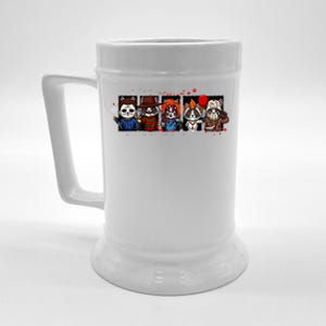 My Little Horror Crew Halloween Horror Movies Racoon Beer Stein