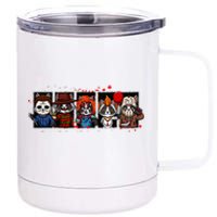 My Little Horror Crew Halloween Horror Movies Racoon 12 oz Stainless Steel Tumbler Cup