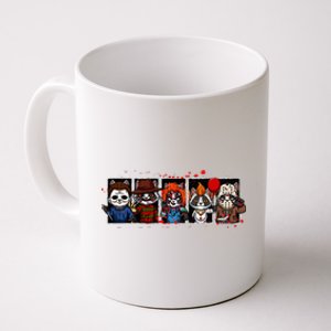 My Little Horror Crew Halloween Horror Movies Racoon Coffee Mug