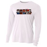 My Little Horror Crew Halloween Horror Movies Racoon Cooling Performance Long Sleeve Crew