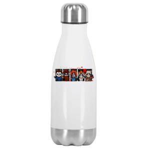 My Little Horror Crew Halloween Horror Movies Racoon Stainless Steel Insulated Water Bottle