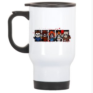 My Little Horror Crew Halloween Horror Movies Racoon Stainless Steel Travel Mug