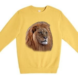 Majestic Lion Head Premium Crewneck Sweatshirt