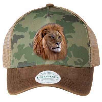 Majestic Lion Head Legacy Tie Dye Trucker Hat