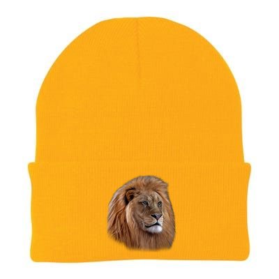 Majestic Lion Head Knit Cap Winter Beanie