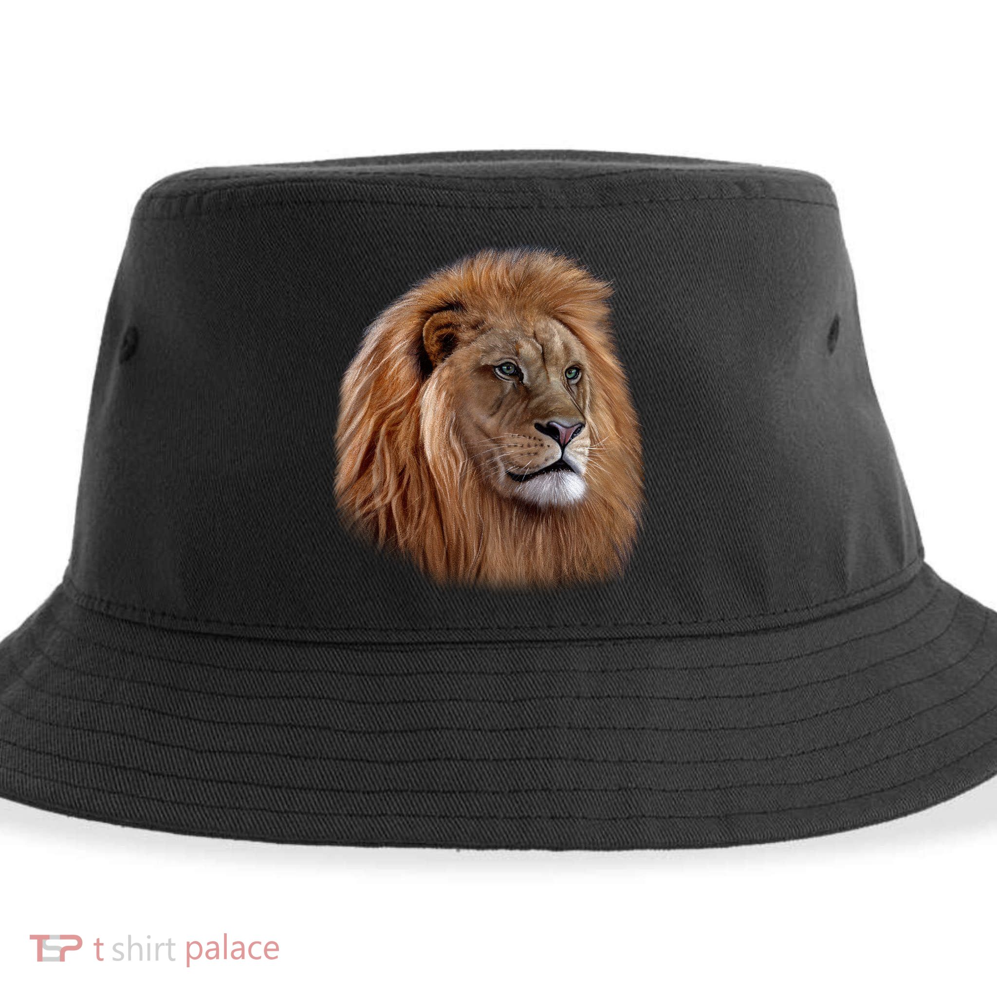 Majestic Lion Head Sustainable Bucket Hat