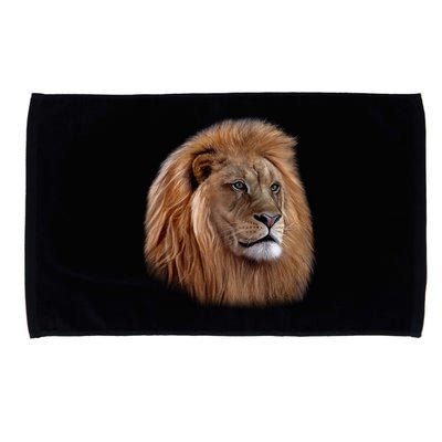 Majestic Lion Head Microfiber Hand Towel