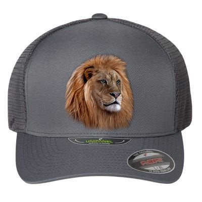 Majestic Lion Head Flexfit Unipanel Trucker Cap