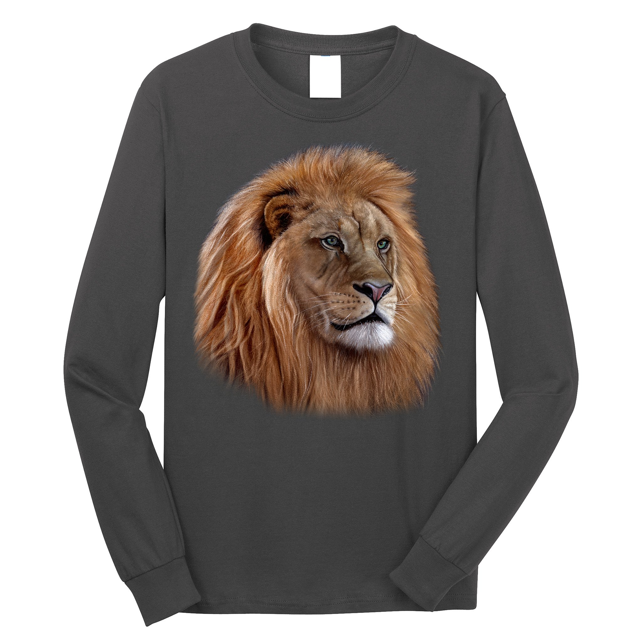 Majestic Lion Head Long Sleeve Shirt
