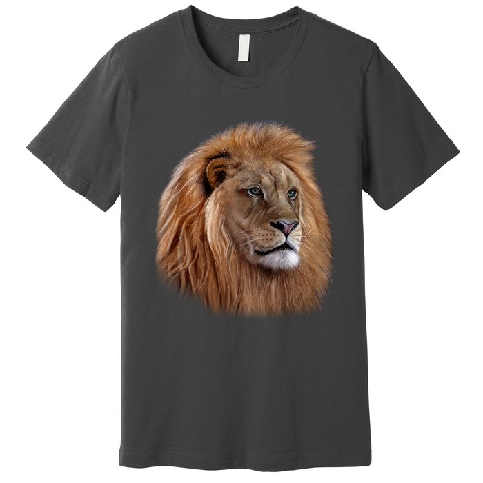 Majestic Lion Head Premium T-Shirt