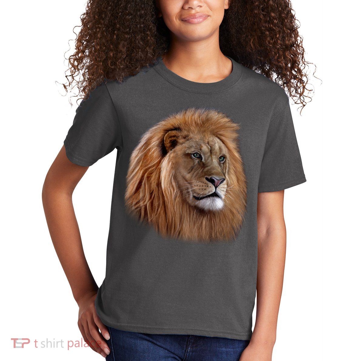 Majestic Lion Head Kids T-Shirt