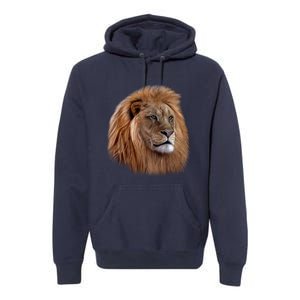 Majestic Lion Head Premium Hoodie