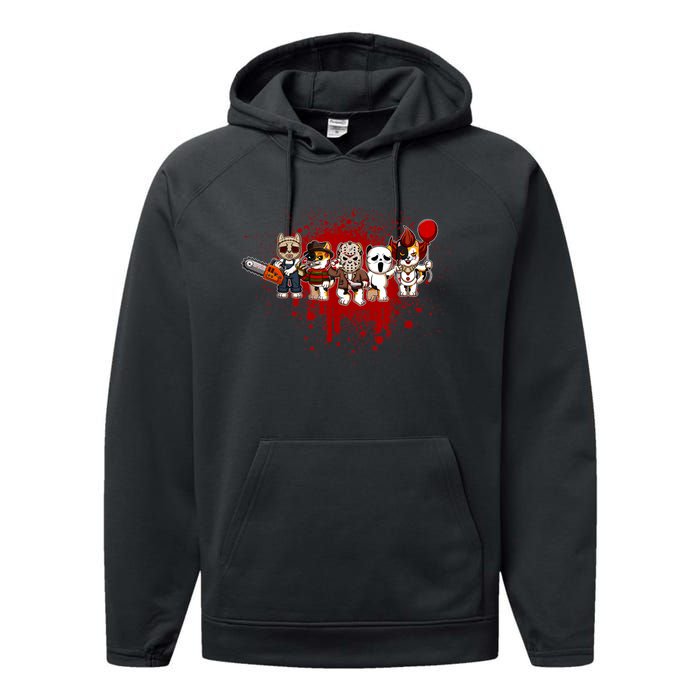 My Little Horror Crew Halloween Calico Cat Performance Fleece Hoodie