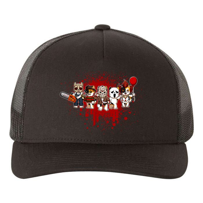 My Little Horror Crew Halloween Calico Cat Yupoong Adult 5-Panel Trucker Hat