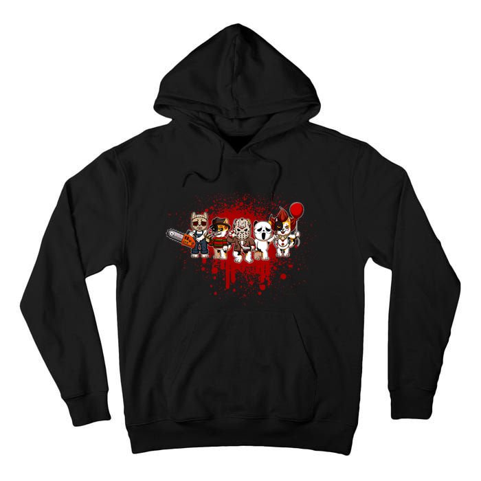 My Little Horror Crew Halloween Calico Cat Tall Hoodie