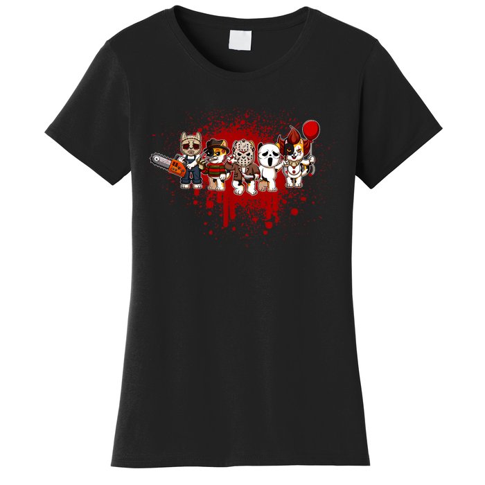 My Little Horror Crew Halloween Calico Cat Women's T-Shirt