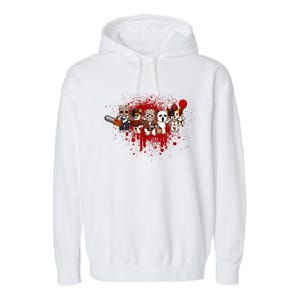 My Little Horror Crew Halloween Calico Cat Garment-Dyed Fleece Hoodie