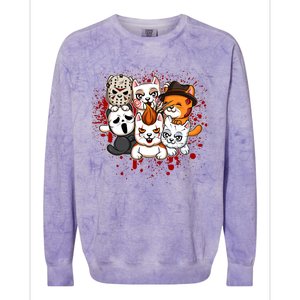 My Little Horror Crew Halloween Cats Colorblast Crewneck Sweatshirt