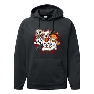 My Little Horror Crew Halloween Cats Performance Fleece Hoodie